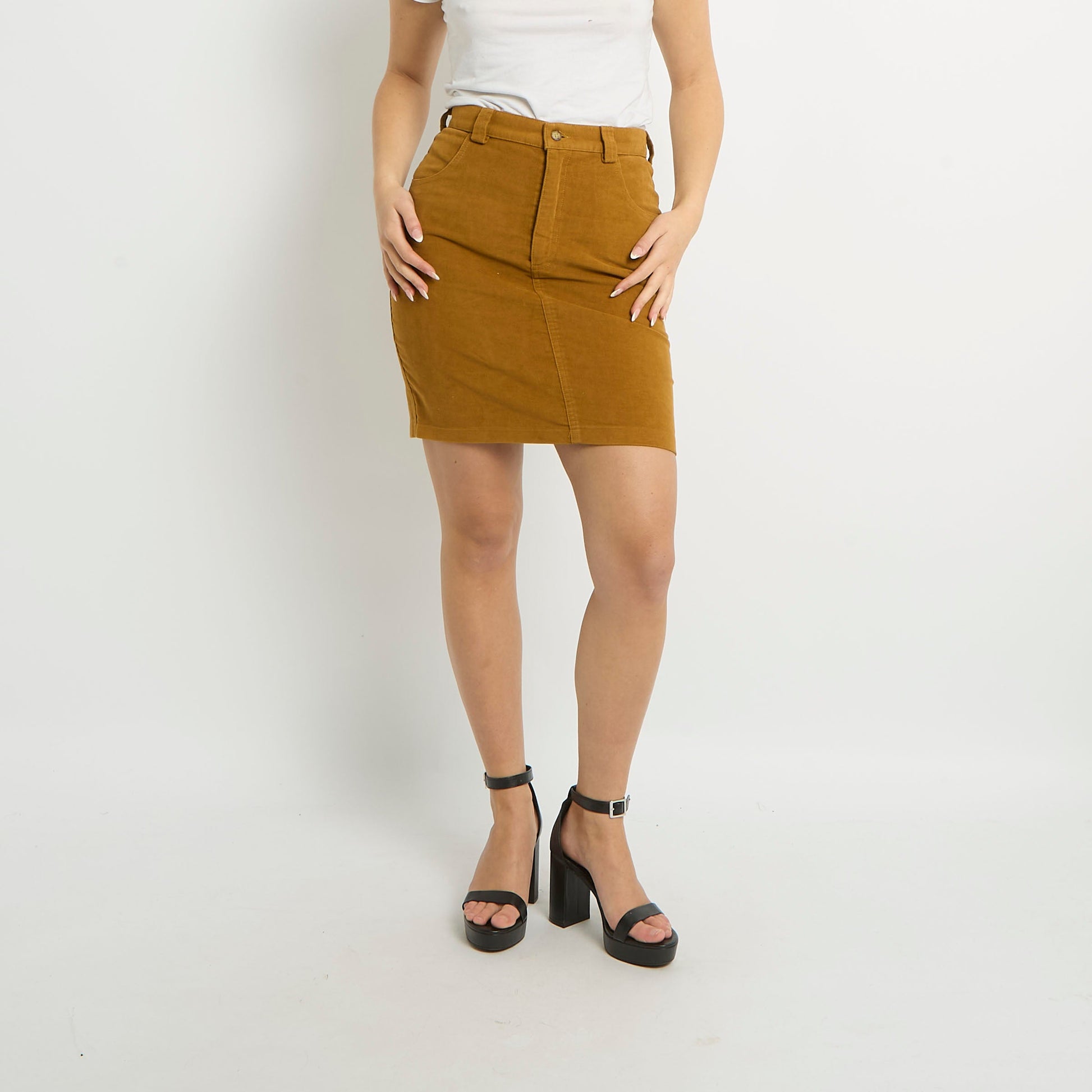 Suede Mini Skirt - UK 8