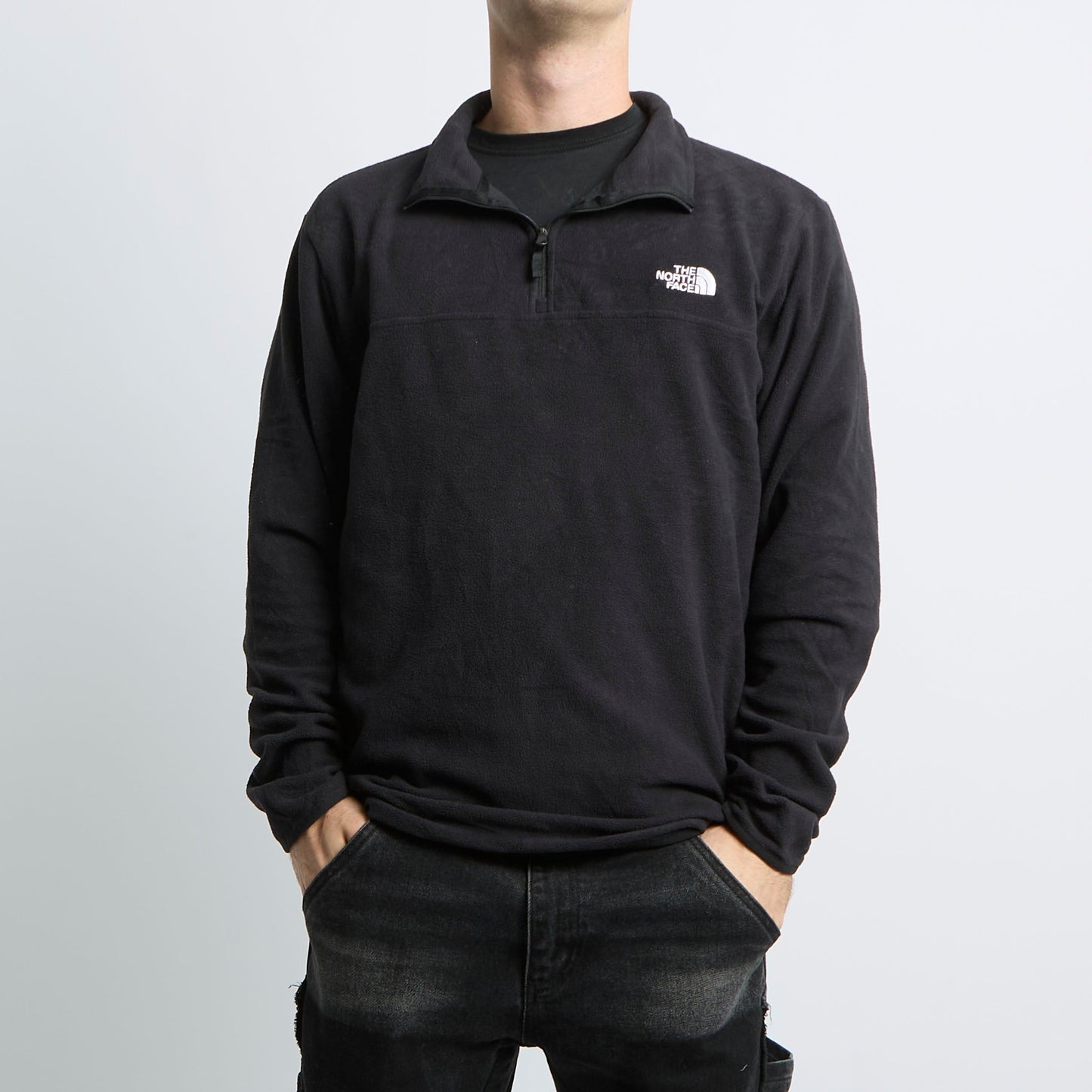 The North Face Logo 1/4 Zip Polar Fleece - L