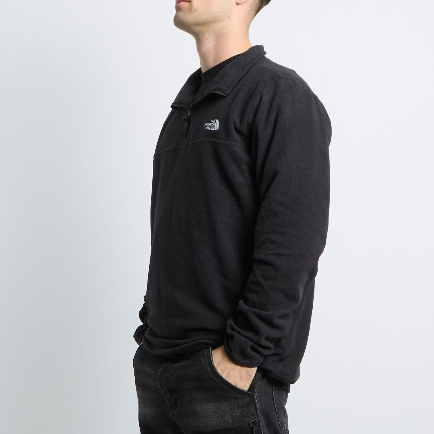 The North Face Logo 1/4 Zip Polar Fleece - L