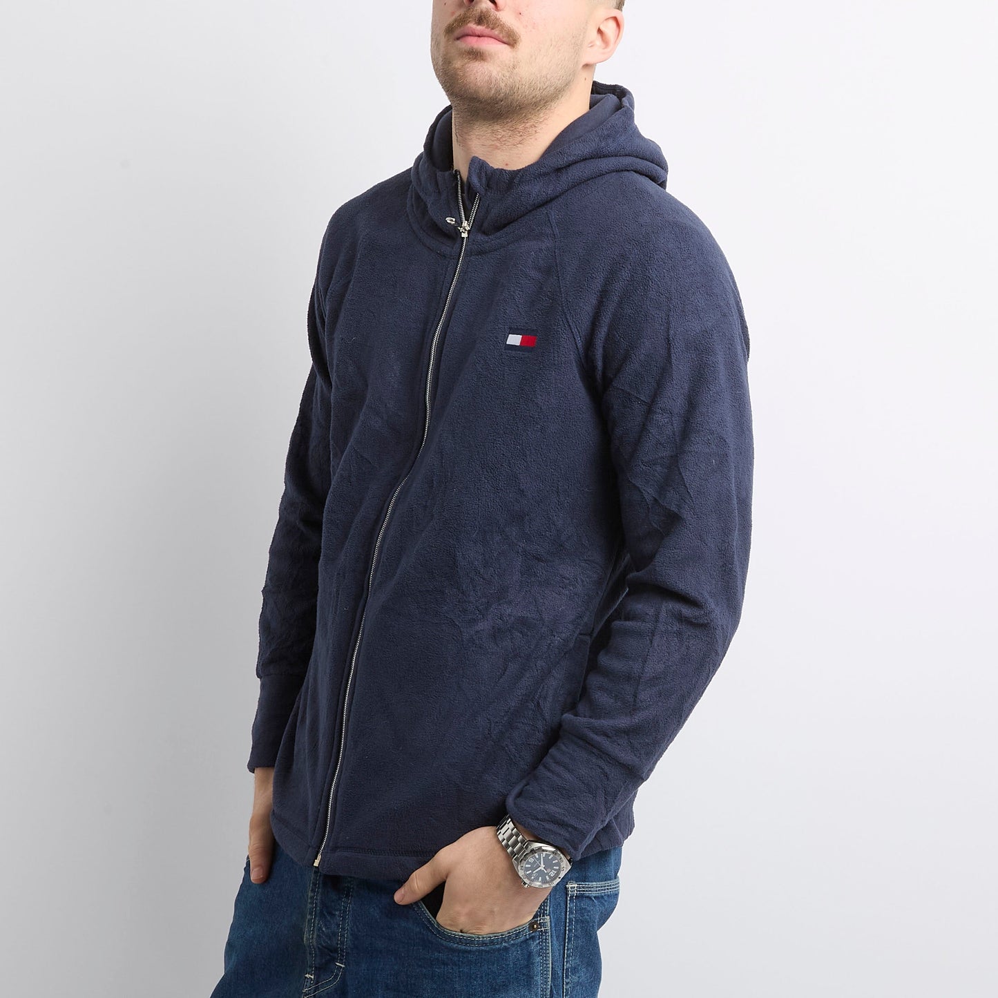 Tommy Hilfiger Hooded Polar Fleece - L