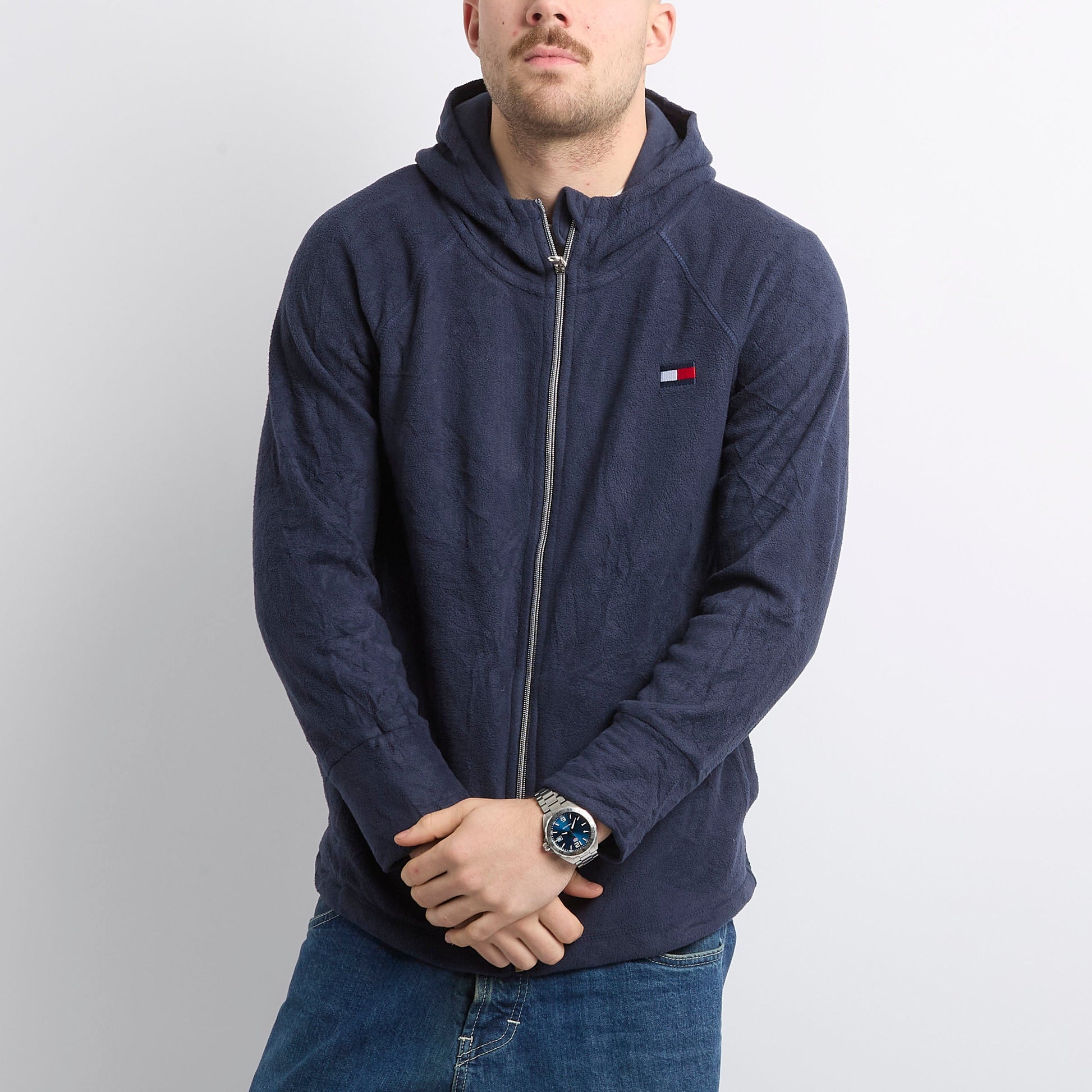 Tommy Hilfiger Hooded Polar Fleece - L