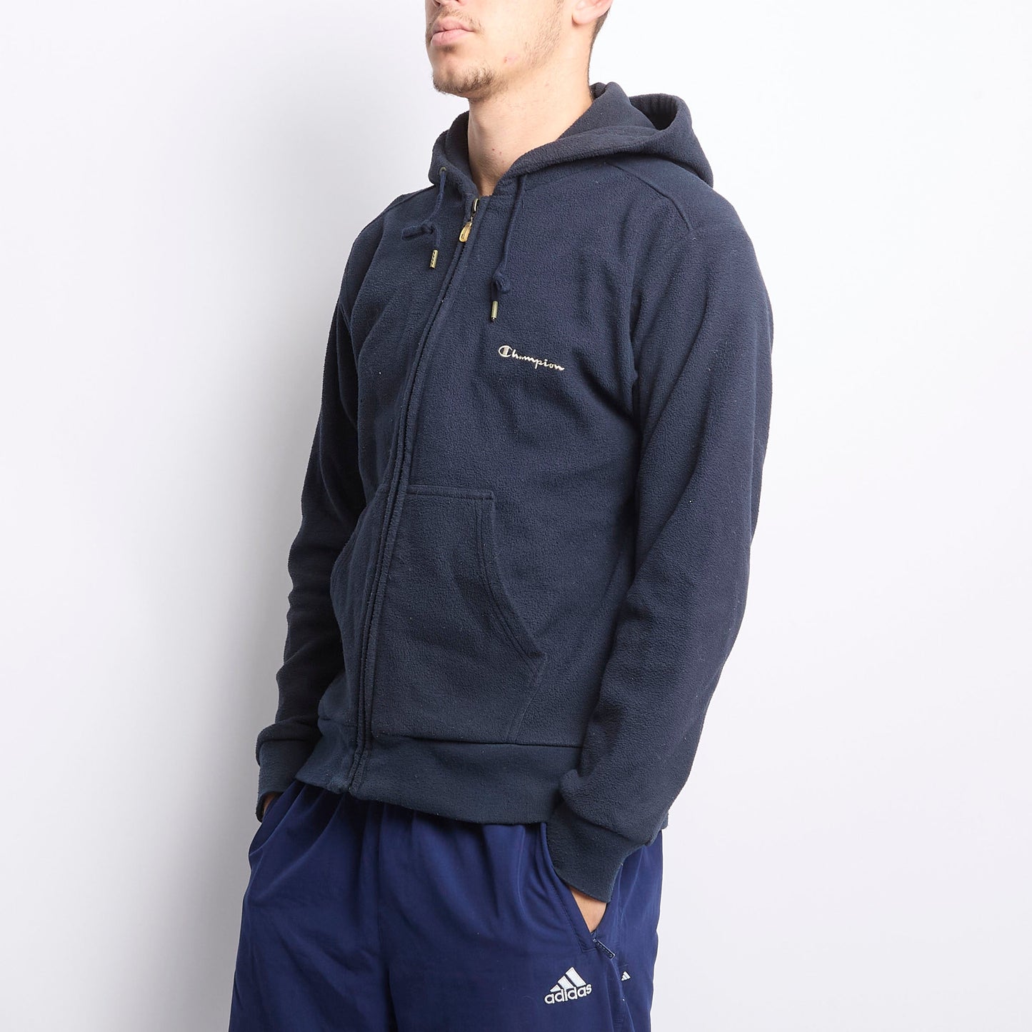 Champion Full Zip Hooded Polar Fleece - M