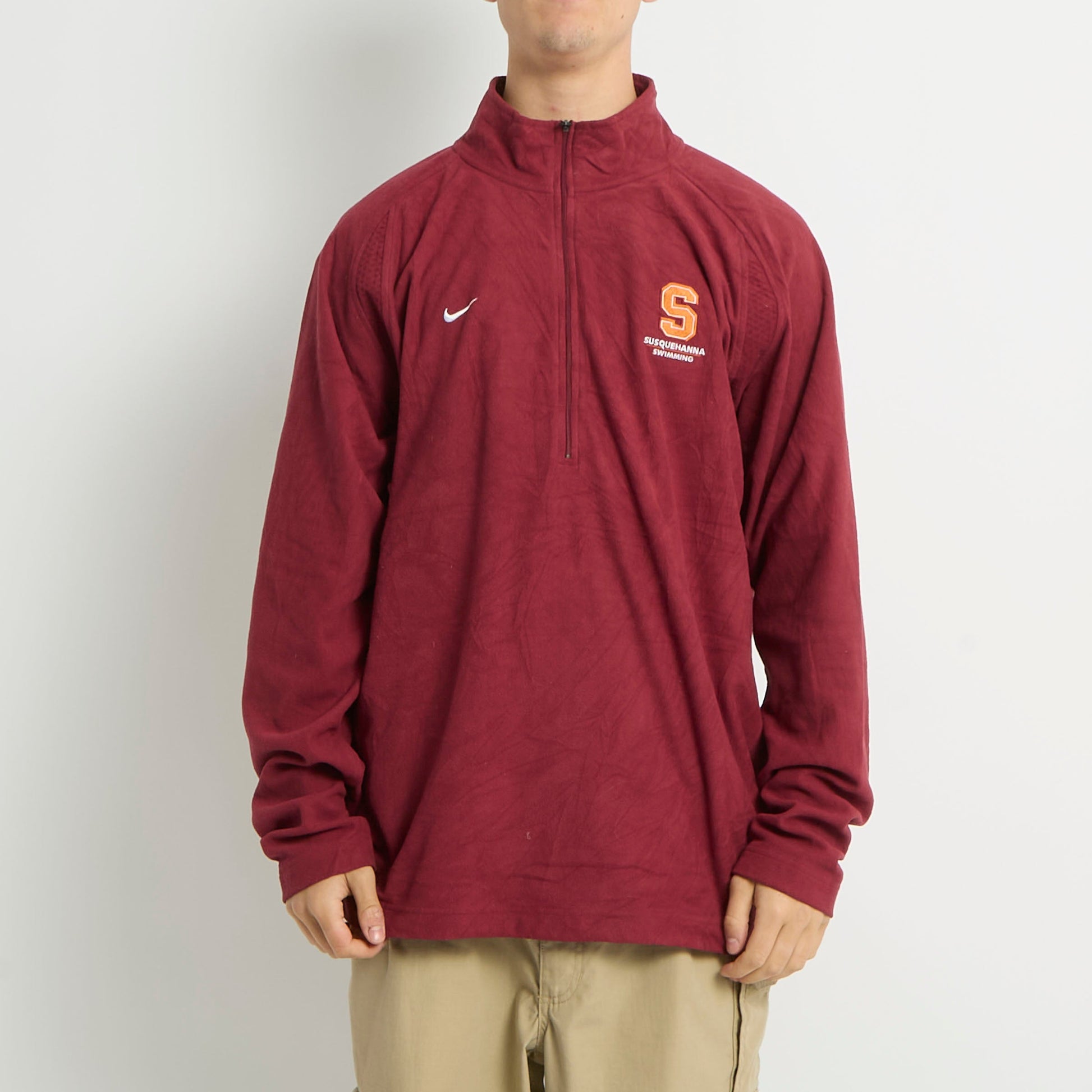 Nike Logo 1/4 Zip Polar Fleece - XL