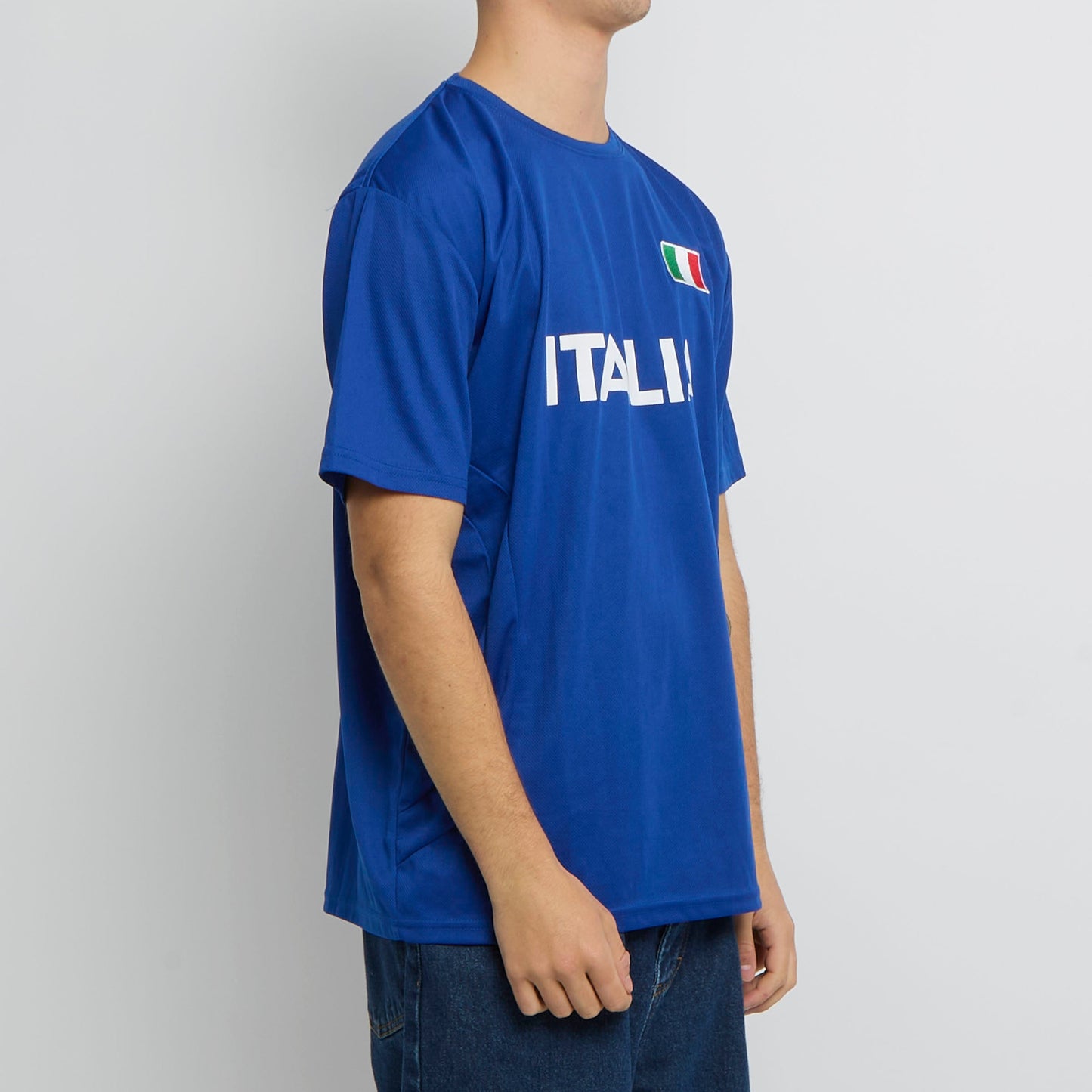 Italy Embroided Detail Football Top - L