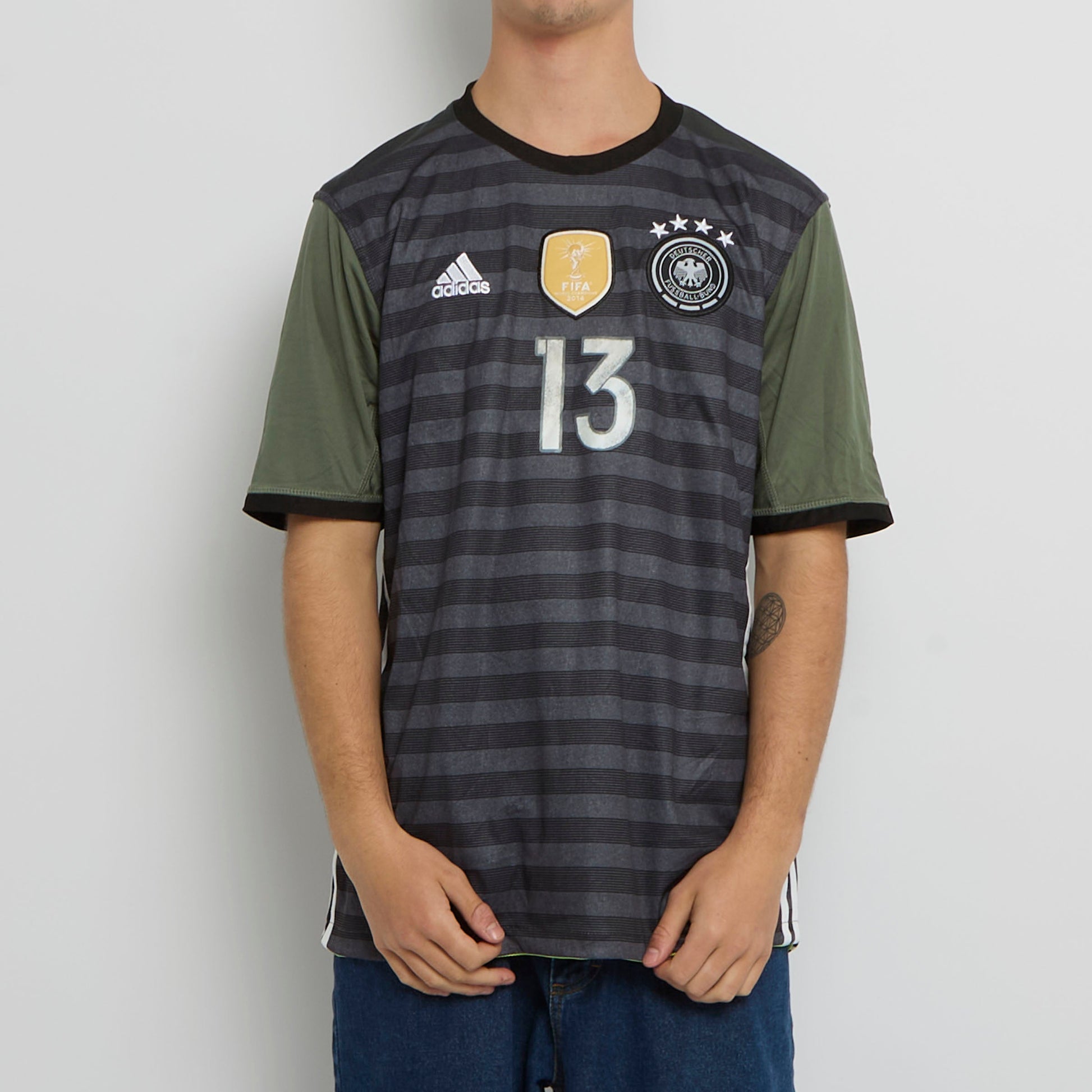 Adidas Germany Logo Football Shirt - L