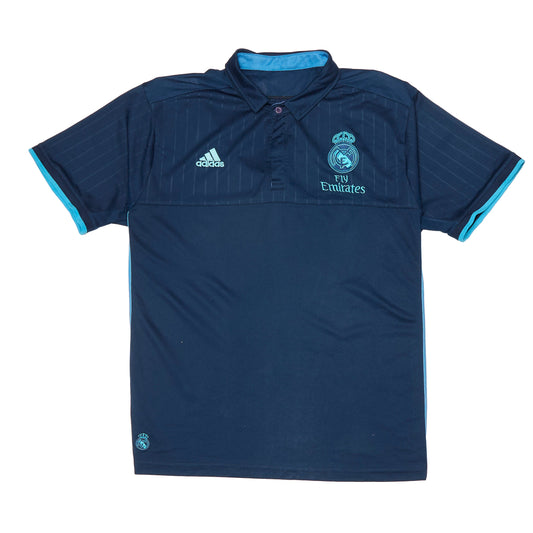Adidas Real Madrid Logo Embroided Football Shirt - L