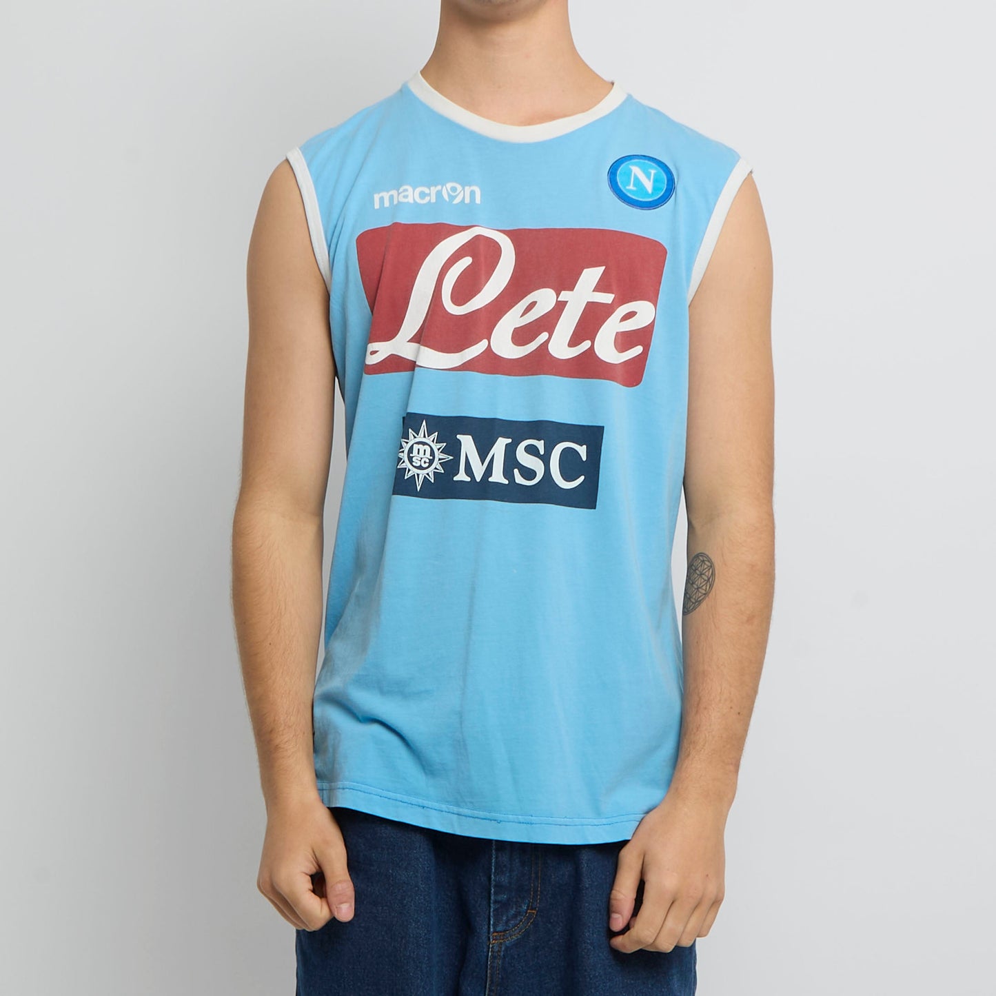 Napoli Sleeveless Football Top - M