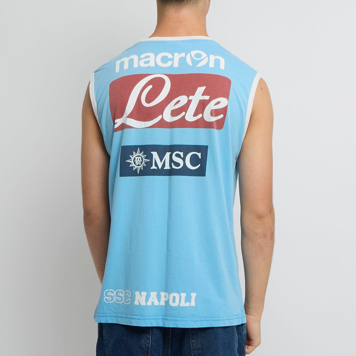 Napoli Sleeveless Football Top - M