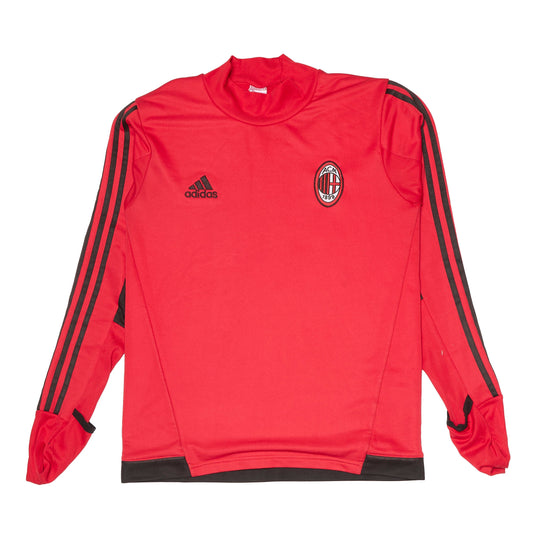 Adidas AC Milan Logo Embroided Longsleeve Shirt - M