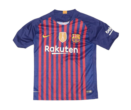 Mens Nike Barcelona Striped Football Top - S