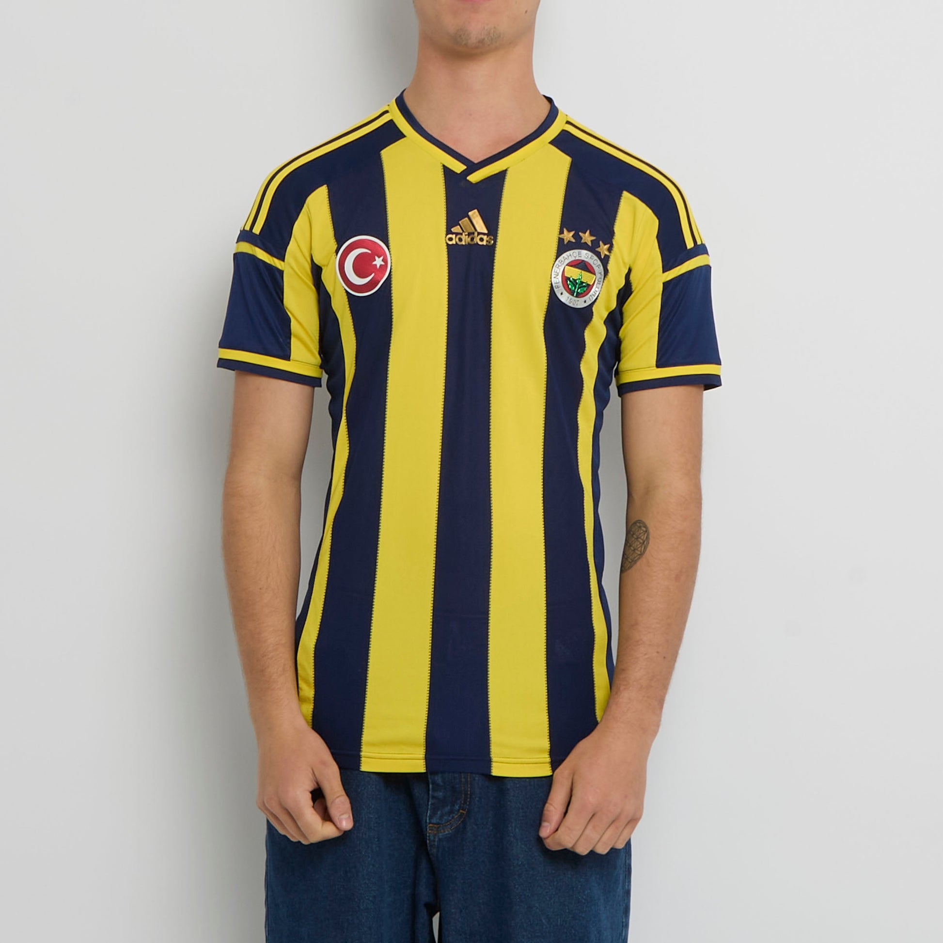 Adidas Fenerbahce Logo Football Shirt - S