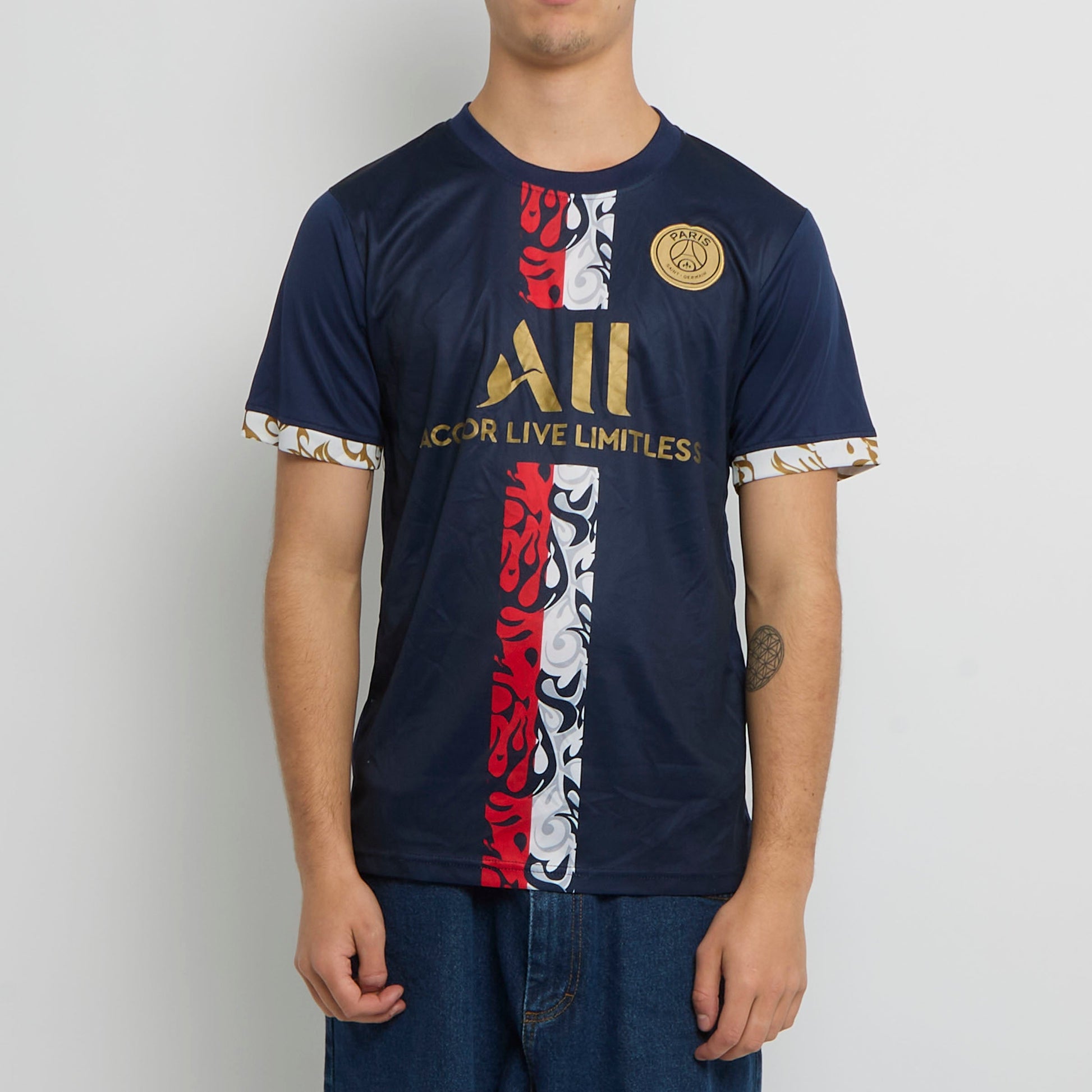 PSG Logo Football SHirt - S