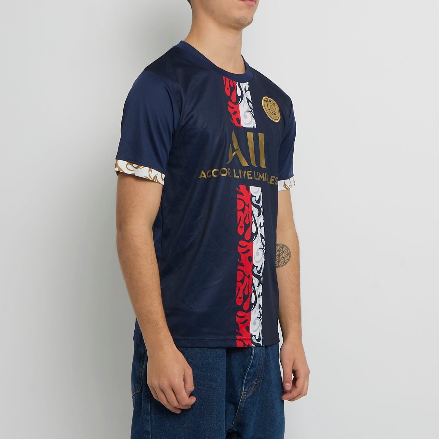 PSG Logo Football SHirt - S