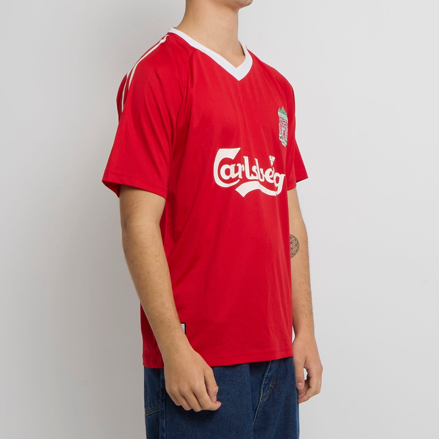 Adidas Liverpool Logo Football Shirt - S