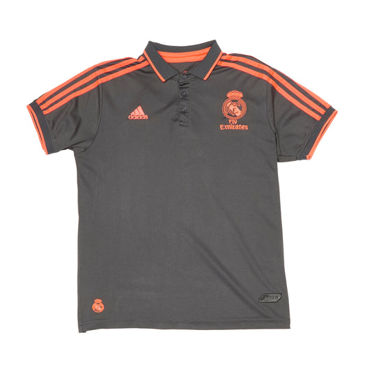 Adidas Real Madrid Logo Embroided Football Shirt - XS