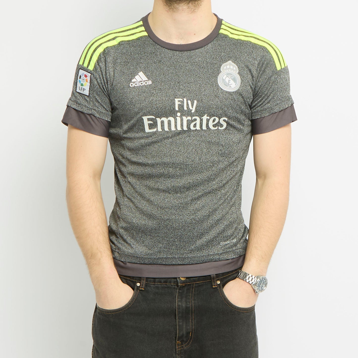 Real Madrid Logo Football Shirt - XS