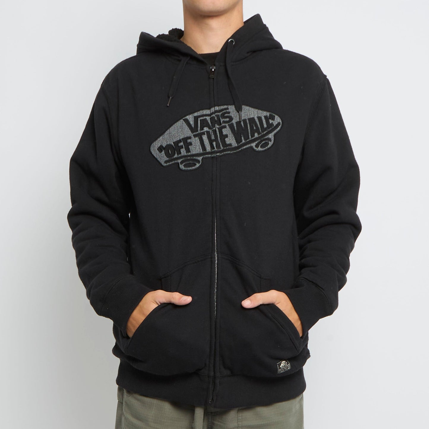 Vans Logo Embroided Hoodie - L