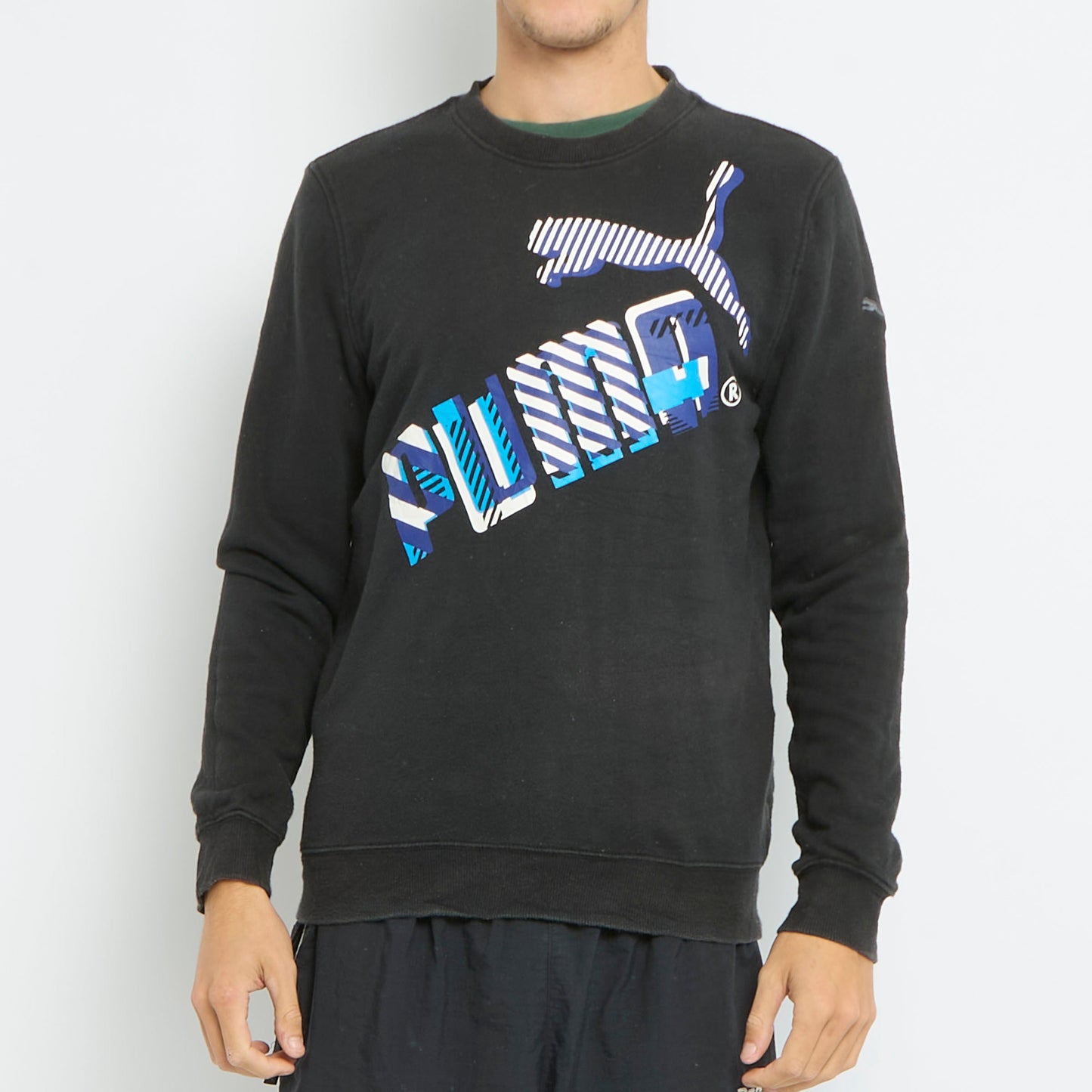 Puma Graphic Crewneck Sweater - L