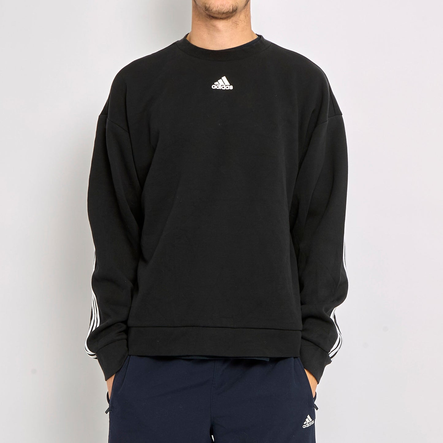 Adidas Logo Crewneck Sweater - L