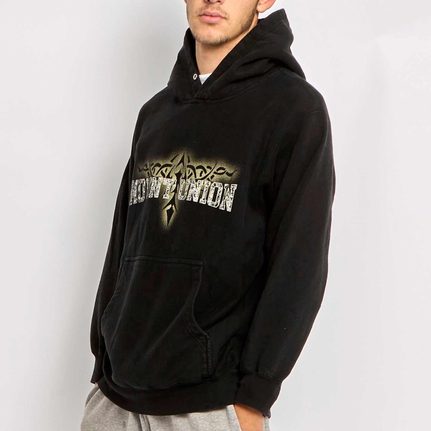 Embroided Logo Hoodie - L