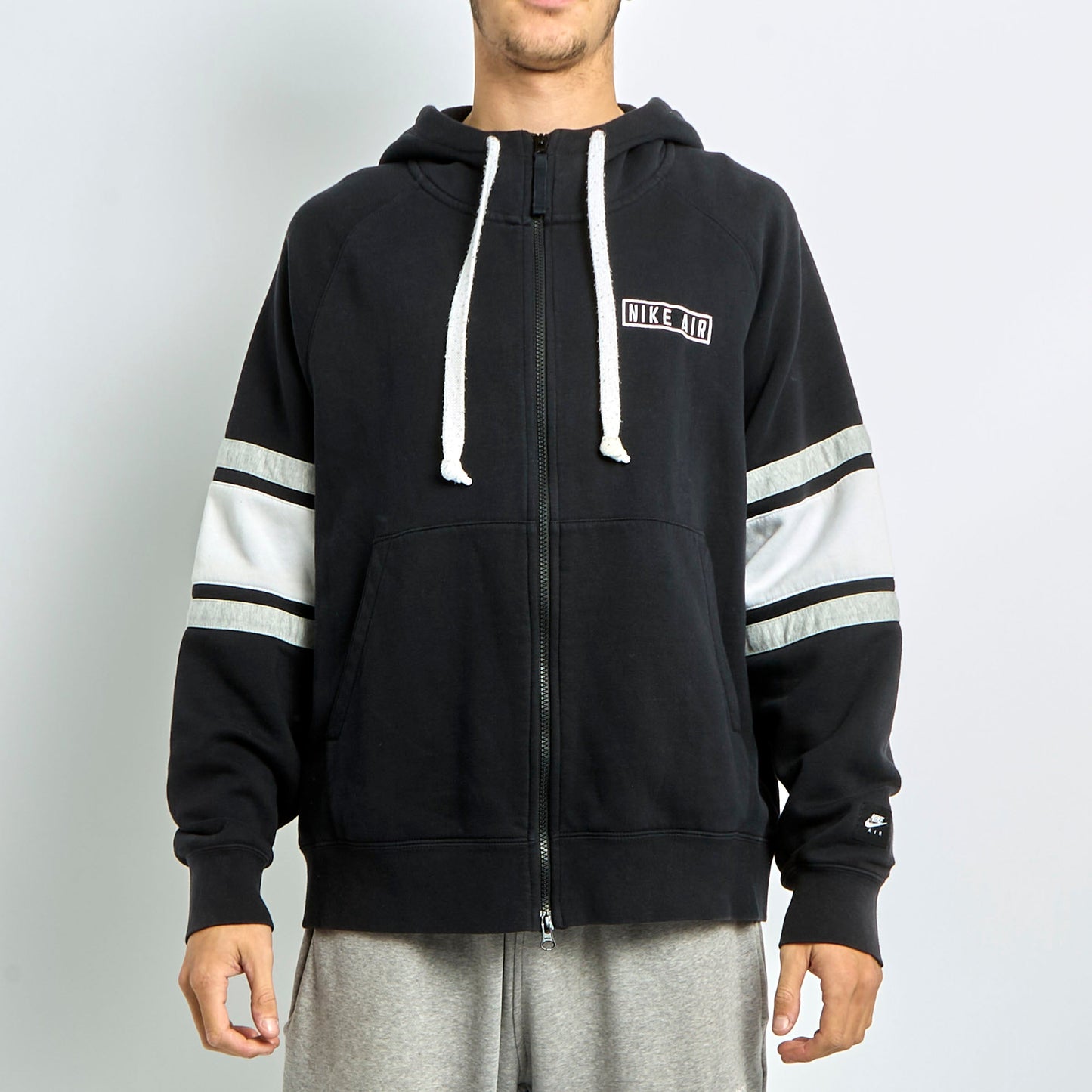 Nike Logo Zip Up Hoodie - L