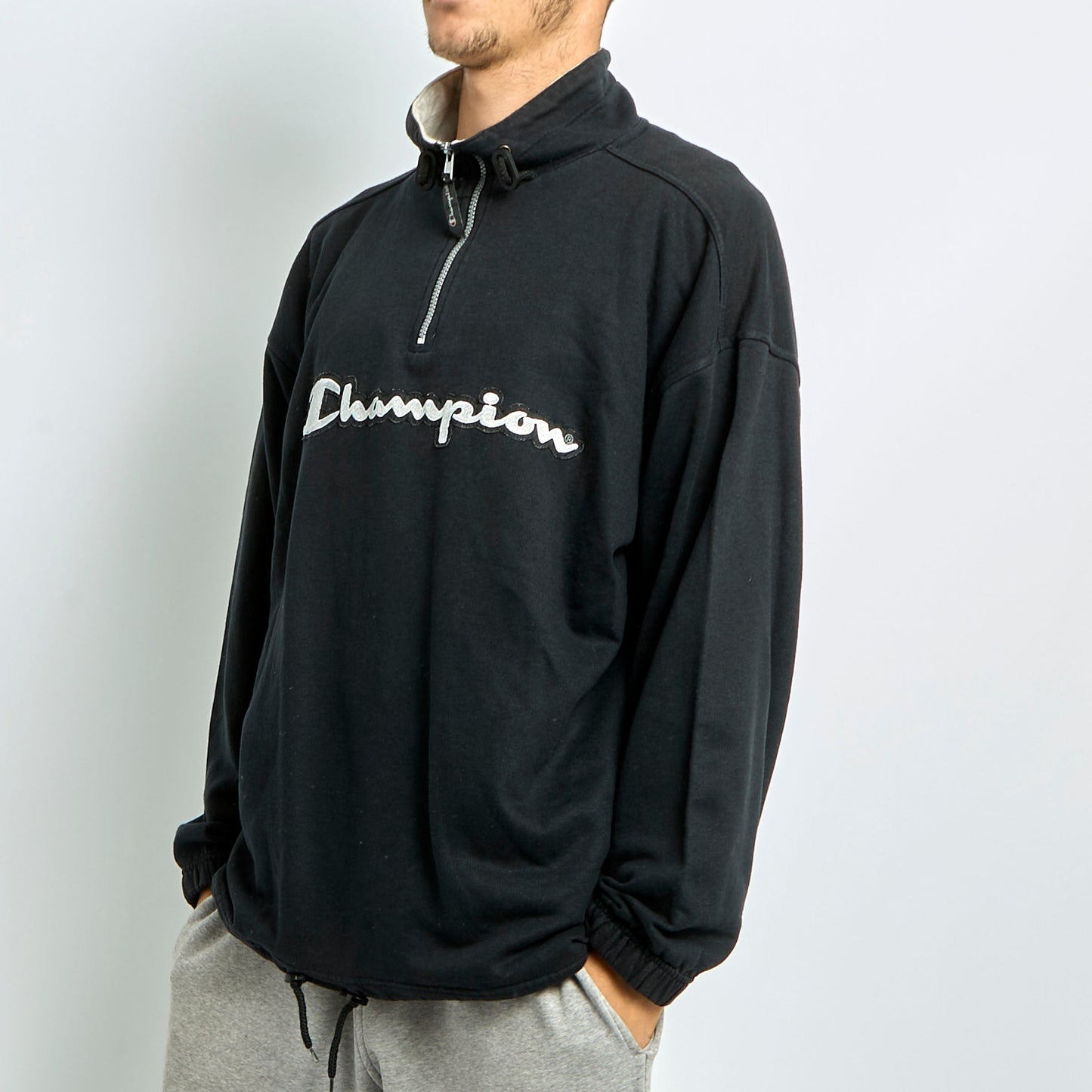 Champion Spellout 1/4 Zip Jumper - L