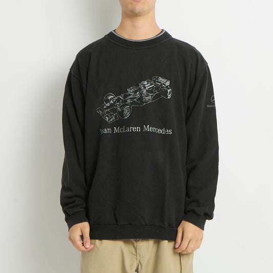 Mercedes Benz Crewneck Graphic Sweater - L