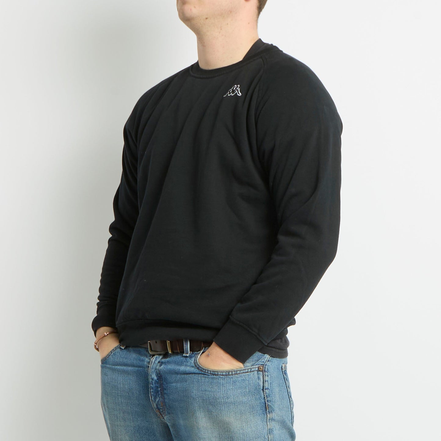 Kappa Embroided Logo Crewneck Sweater - L