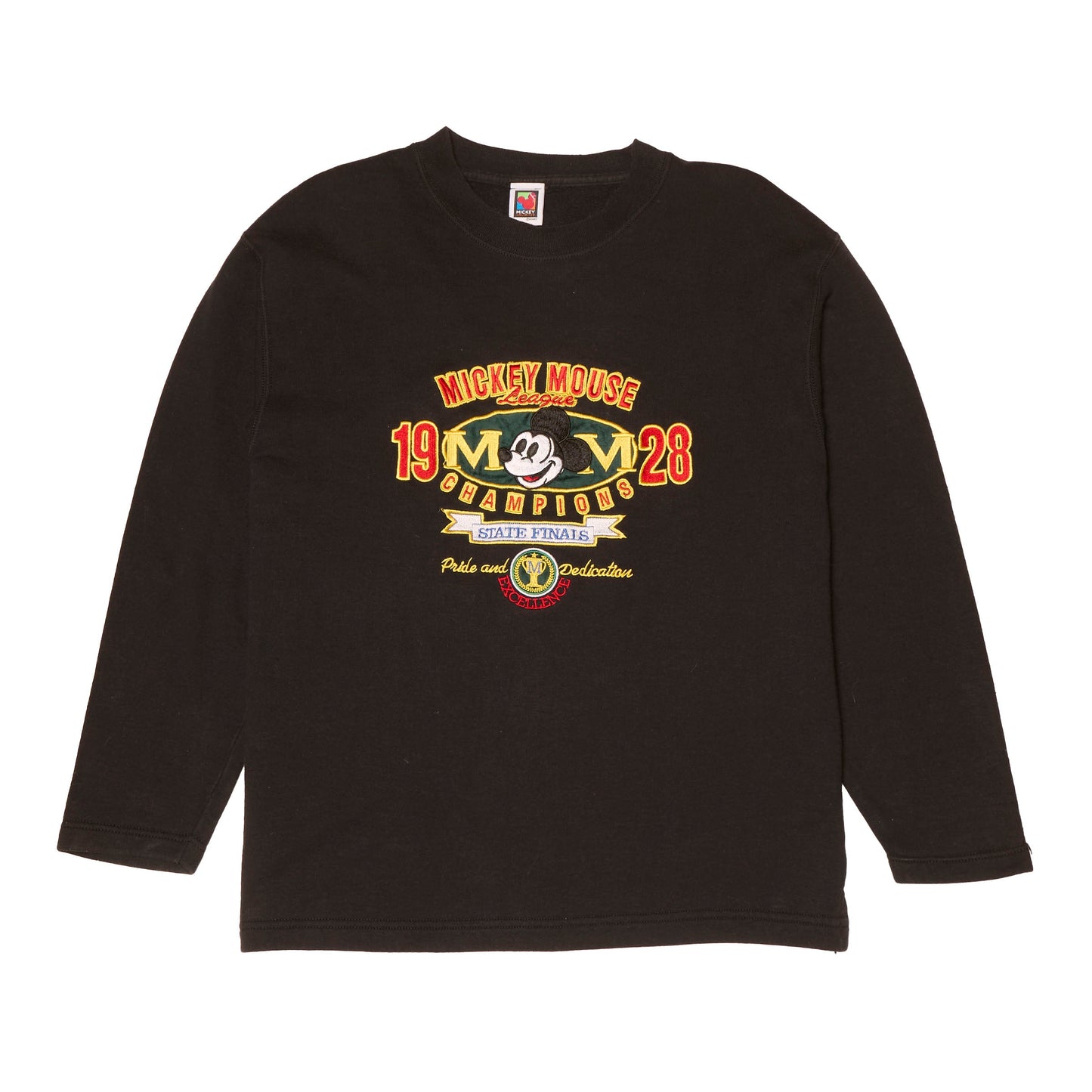 Micky Mouse Embroided Crewneck - L