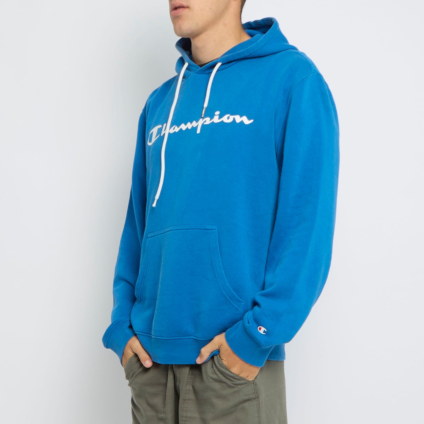 Champion Spellout Hoodie - L