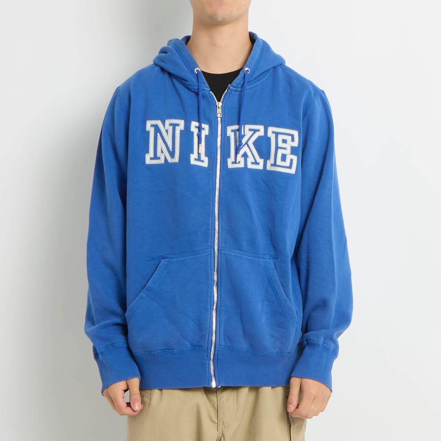 Nike Spellout Embroided Zip Up Hoodie - L