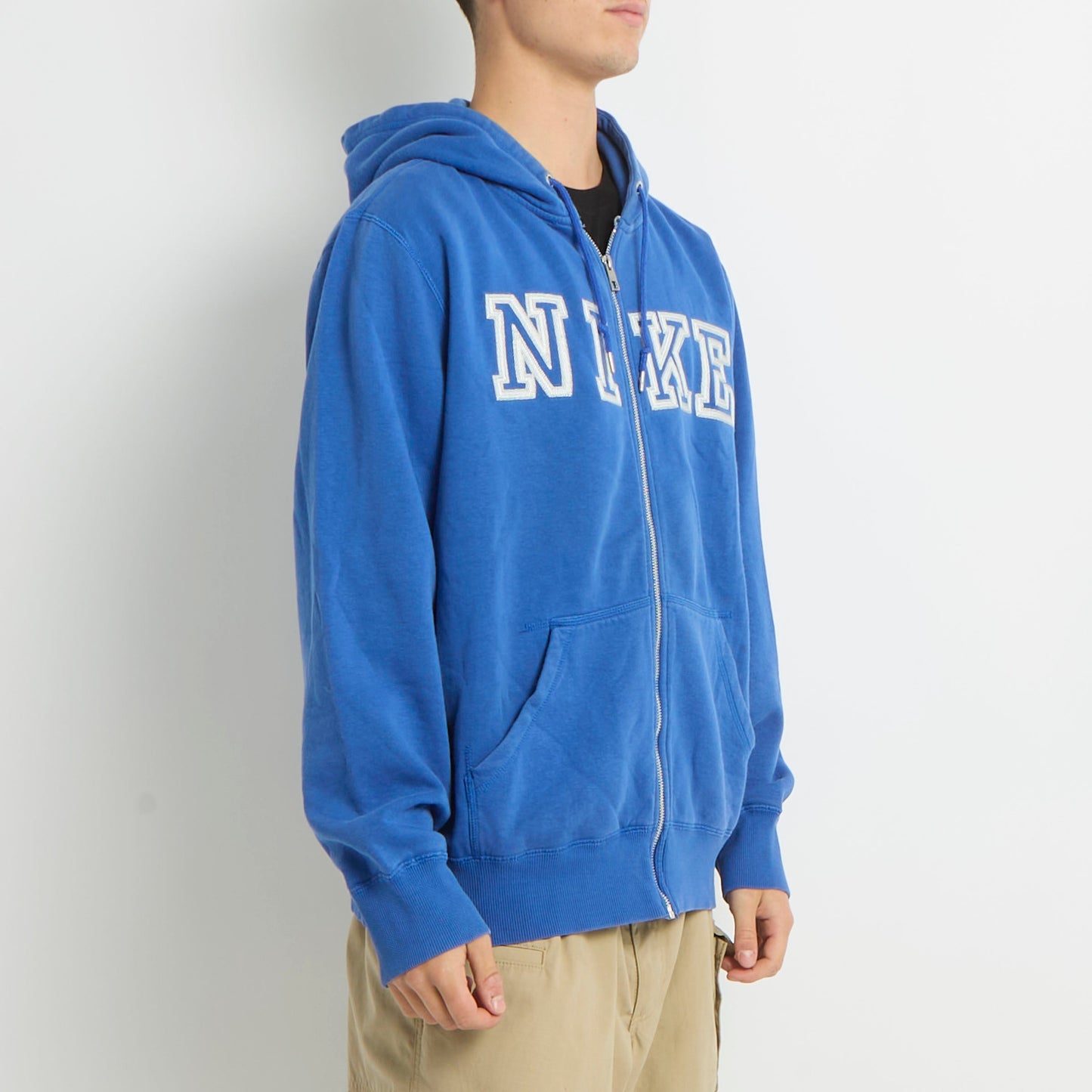 Nike Spellout Embroided Zip Up Hoodie - L