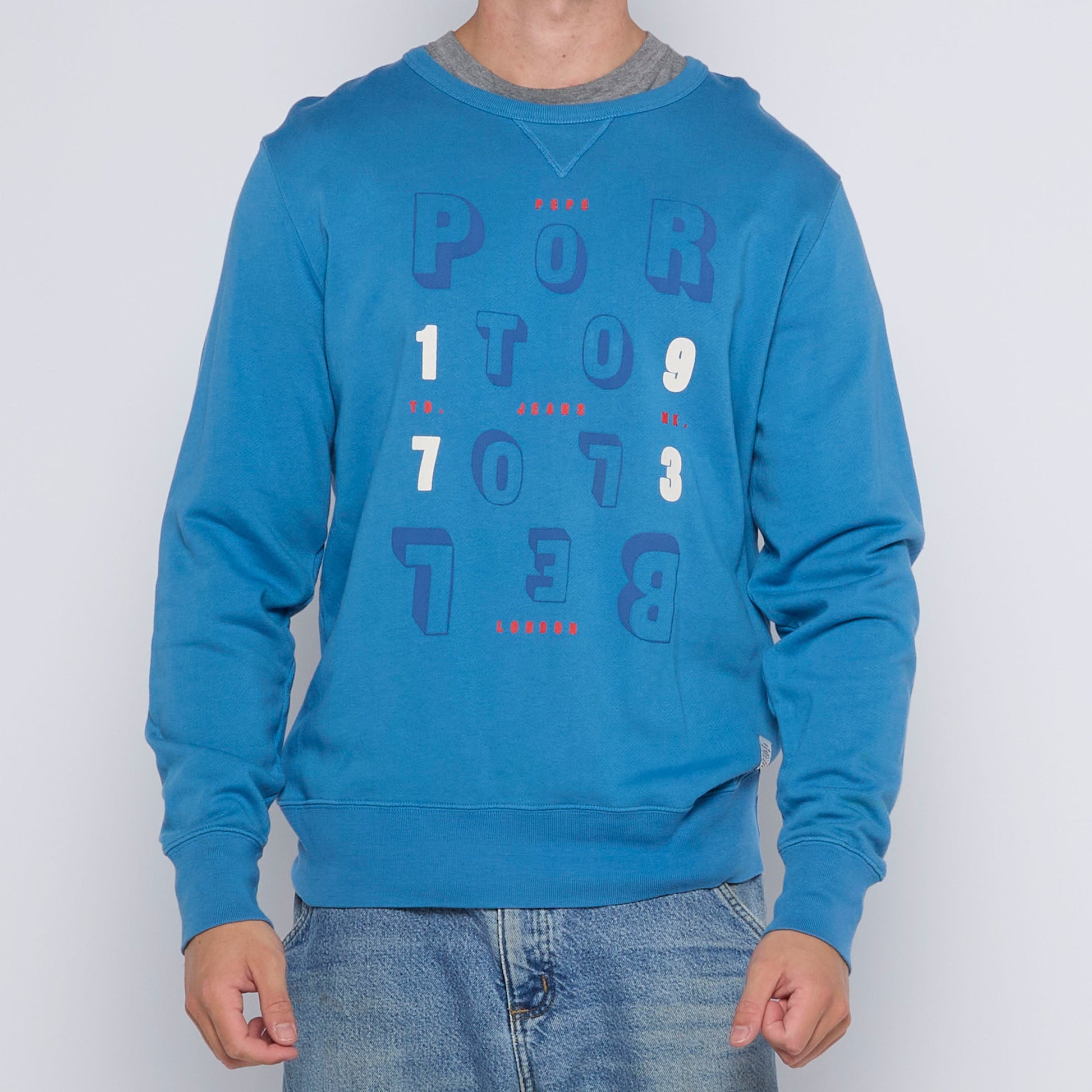 Pepe Jeans Logo Print Crewneck - L