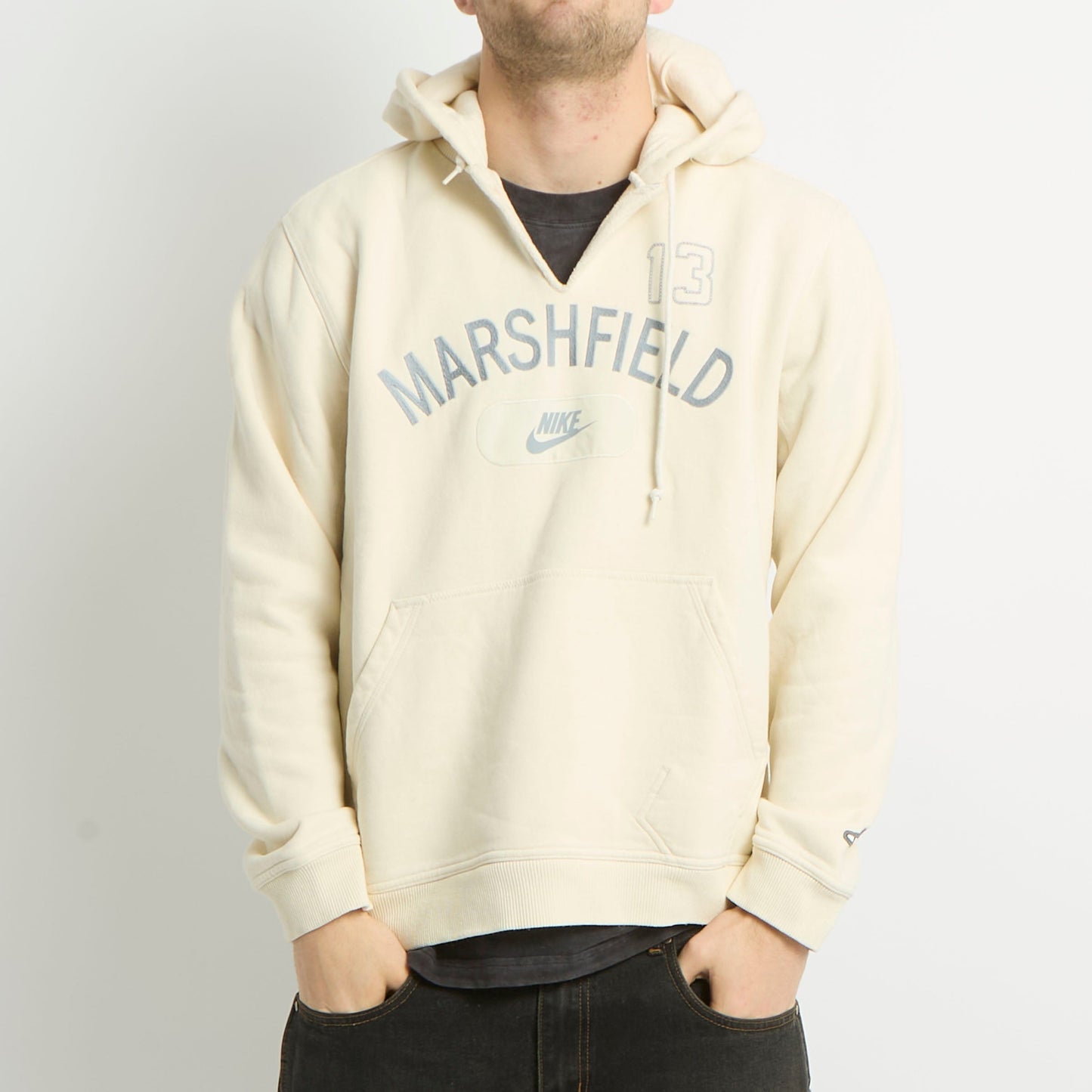 Nike Embroided V-Neck Hoodie - L