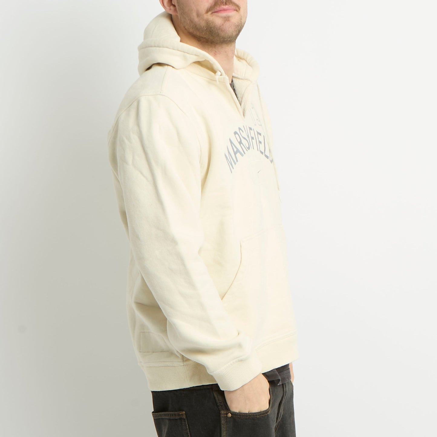 Nike Embroided V-Neck Hoodie - L