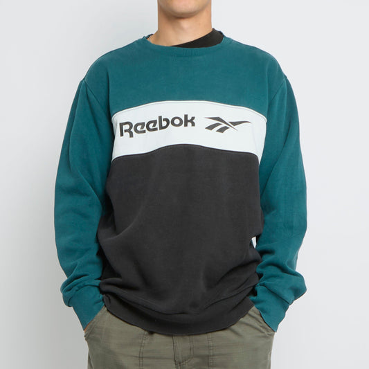 Reebok Spellout Crewneck Sweater - L