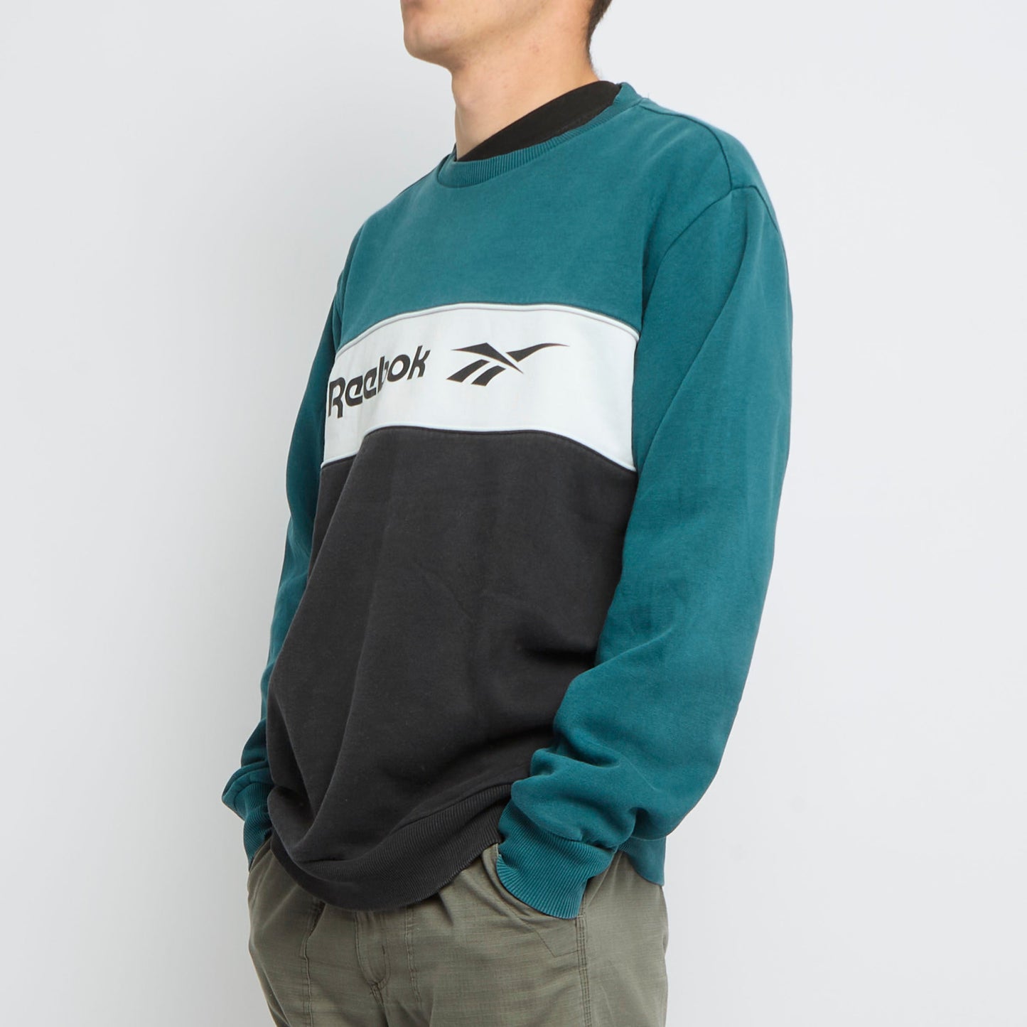 Reebok Spellout Crewneck Sweater - L