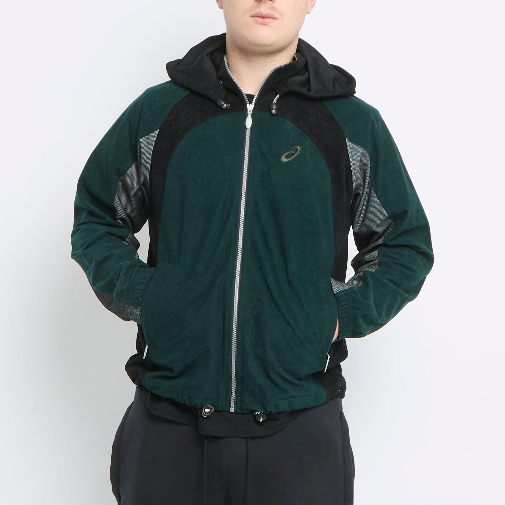 Asics Zip Up Hooded Sweater - L