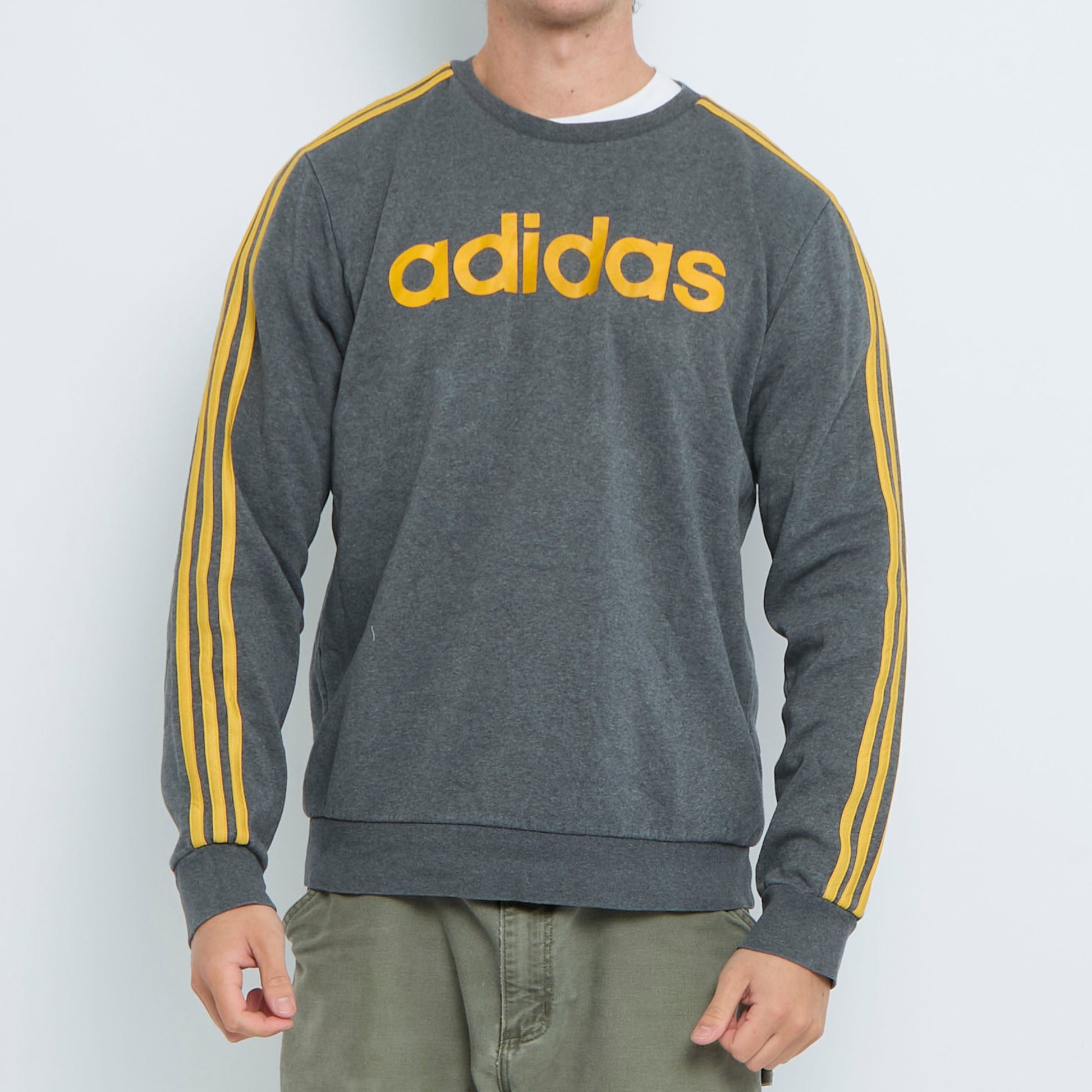 Adidas Spellout Crewneck Sweater - L