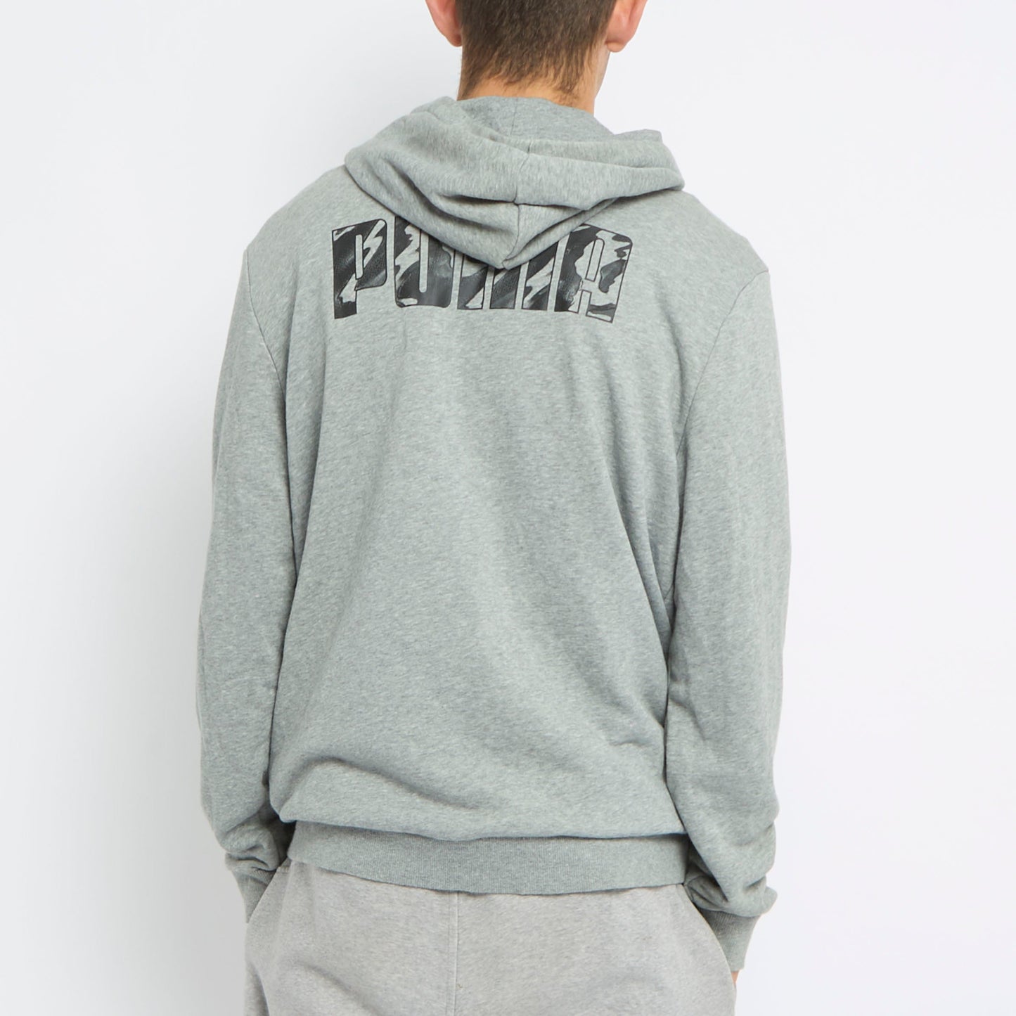 Puma Logo Zip Up Hoodie - L