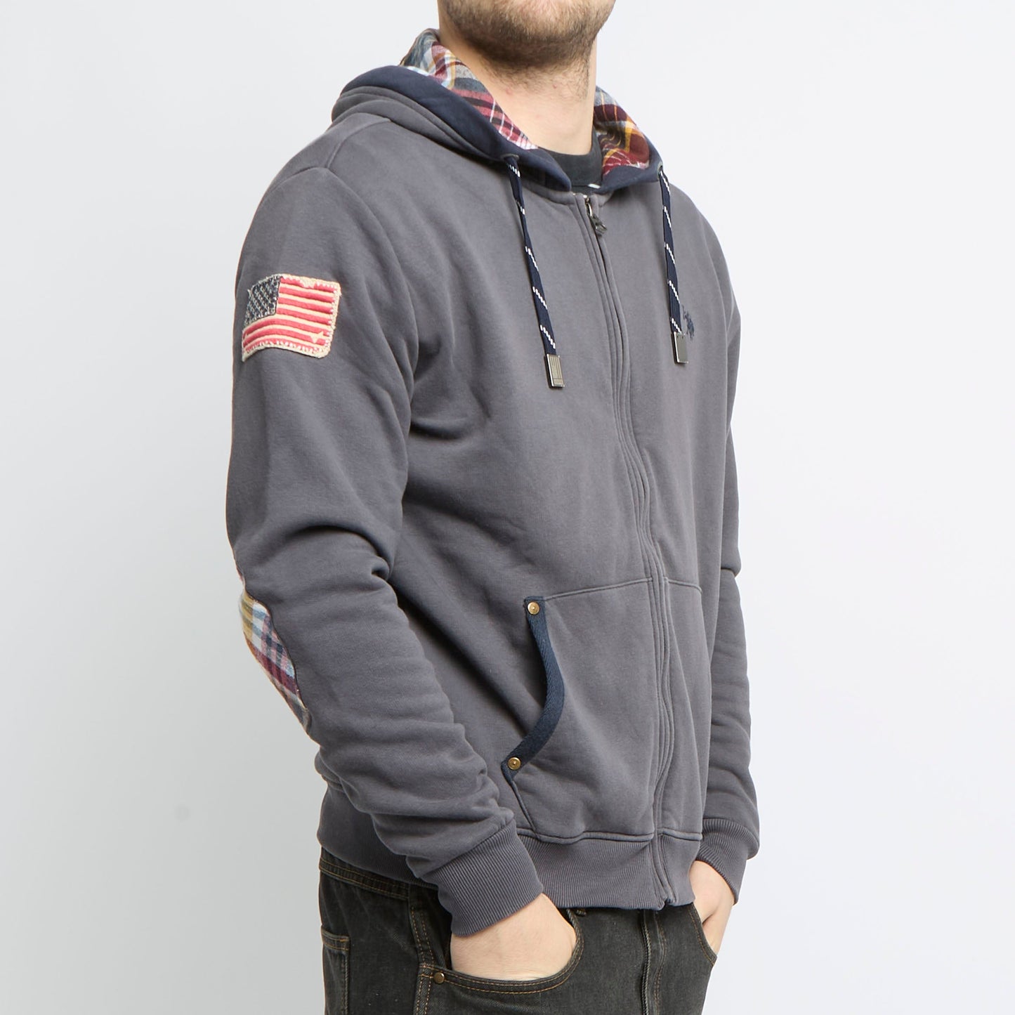 Polo ASSN Zip Up Hoodie - L