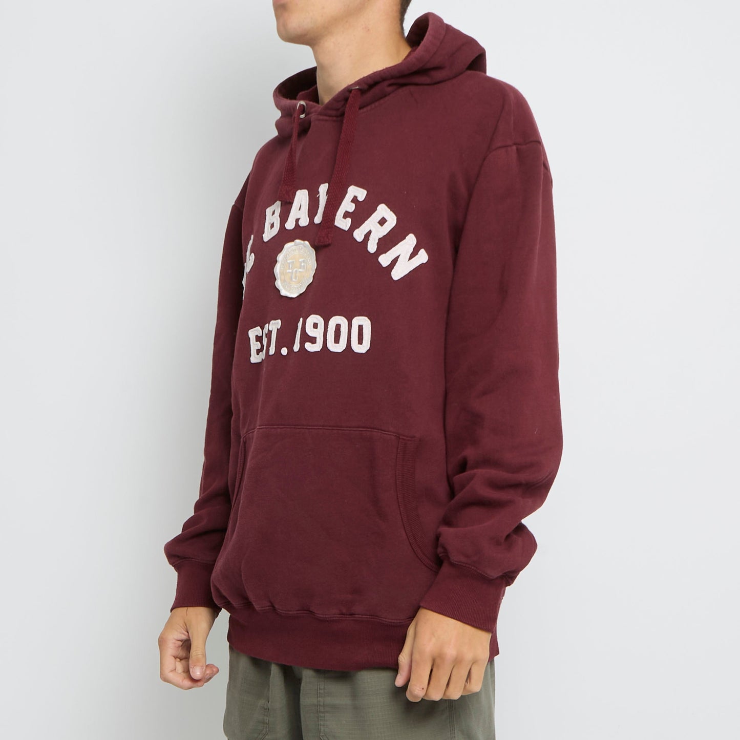 Bayern Munich Patch Spellout Hoodie - L