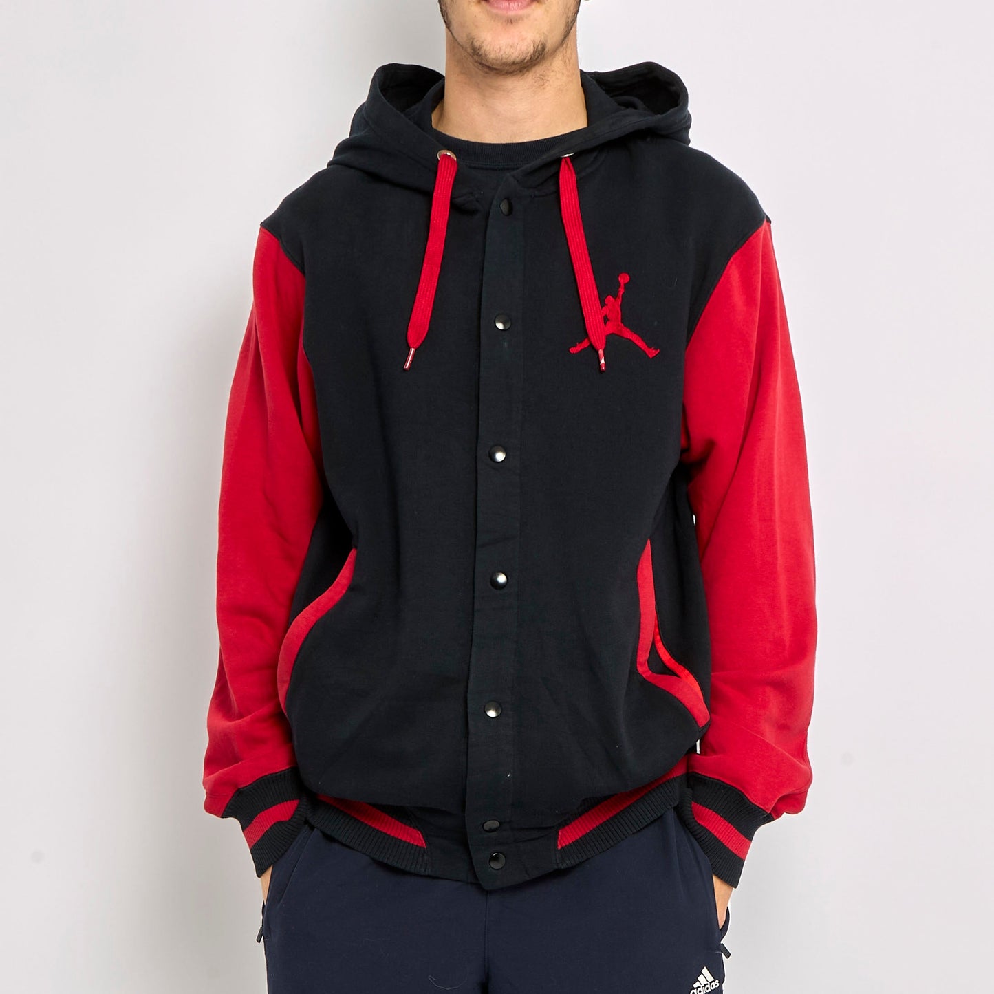 Jordan Button Detail Hoodie - L