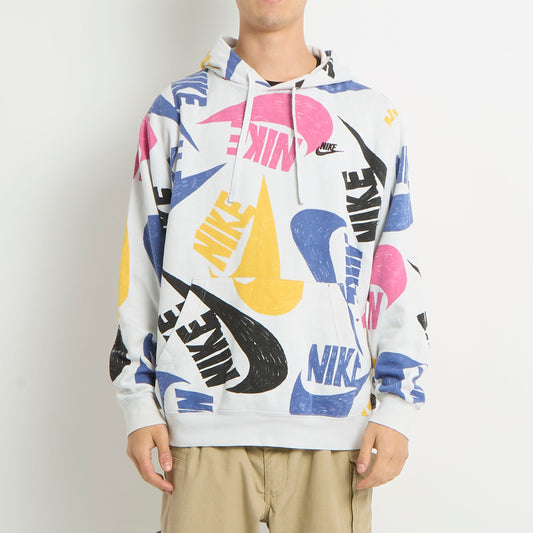 Nike Graphic Logo Hoodie - L