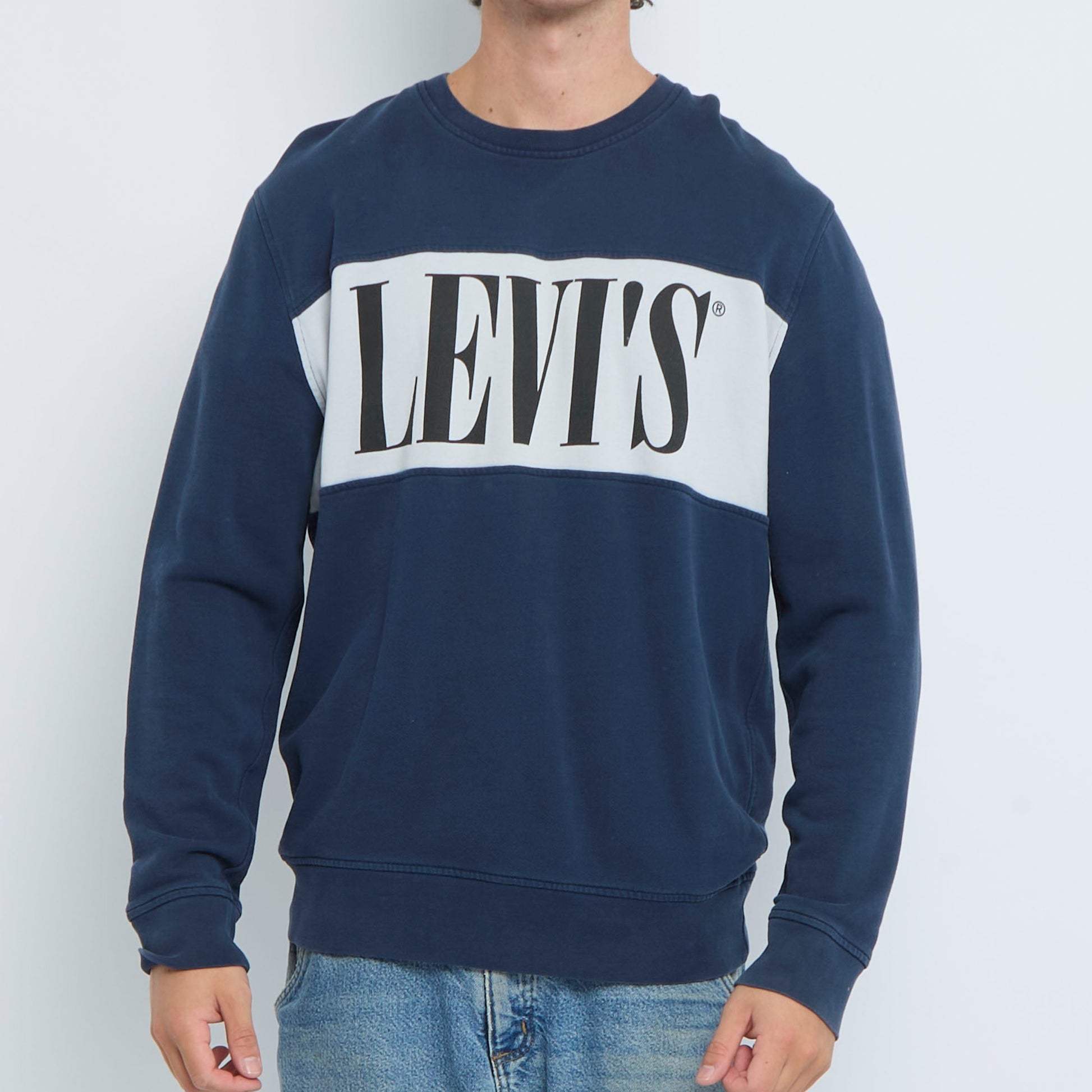 Levis Spellout Crewneck Sweater - L