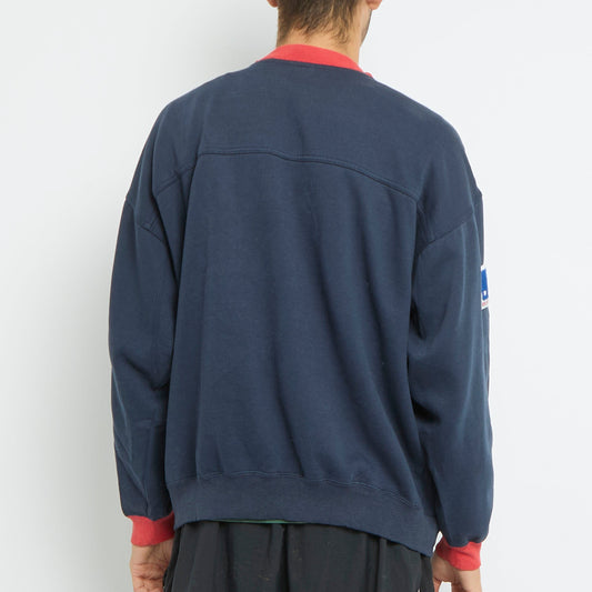 Lee Embroided Crewneck Sweater - L