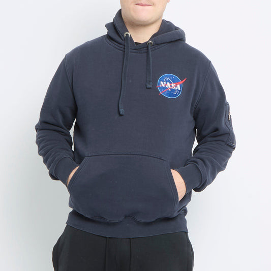 Nasa Embroided Hoodie - L