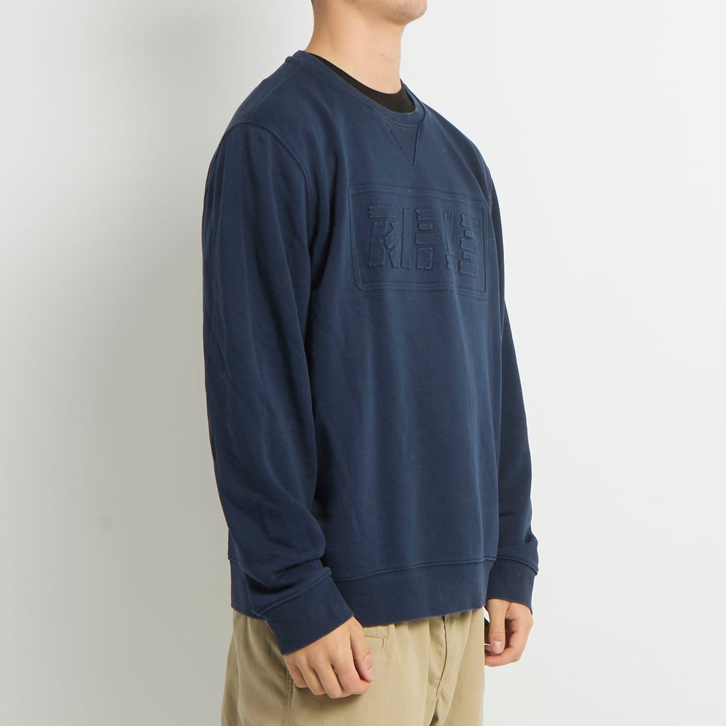 Rifle Spellout Crewneck Sweater - L