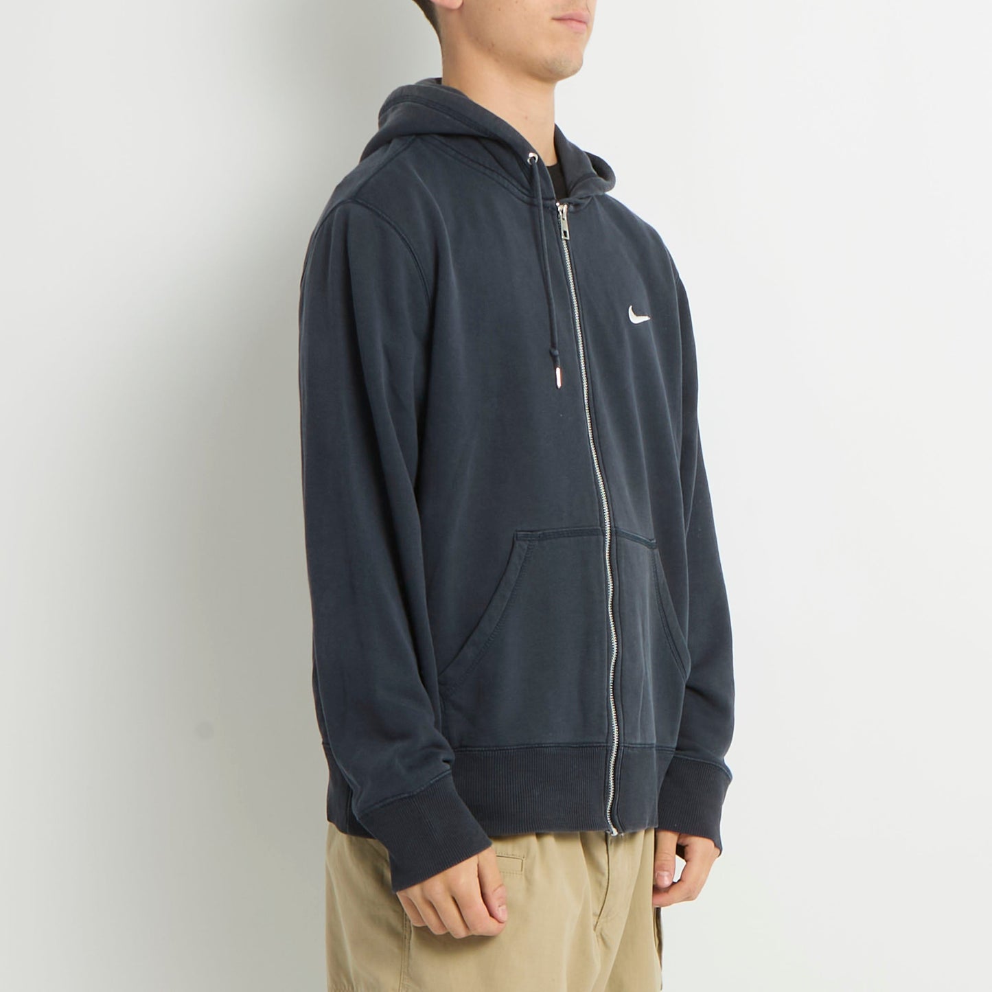 Nike Logo Zip Up Hoodie - L