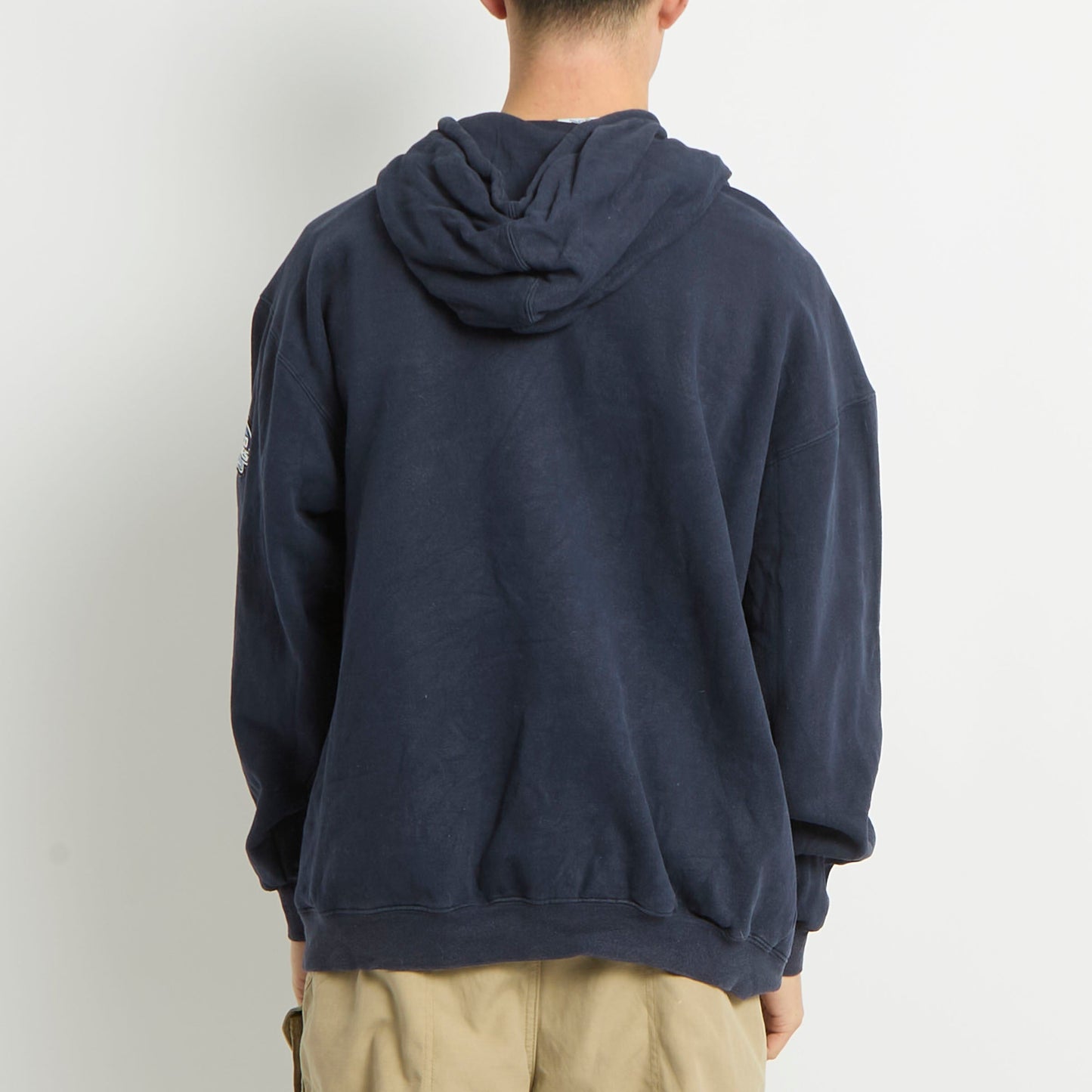 Lee Embroided Spellout Hoodie - L